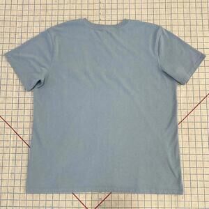 Carhartt K87 Loose Fit T Shirt Womens XL (16-18) Blue Graphic Short Sleeve